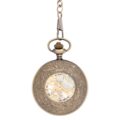 Brass Intricate Half Hunter Pocket Watch