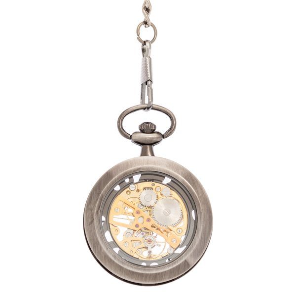 Back-72 The Black Tire Pocket Watch | FOB & Co