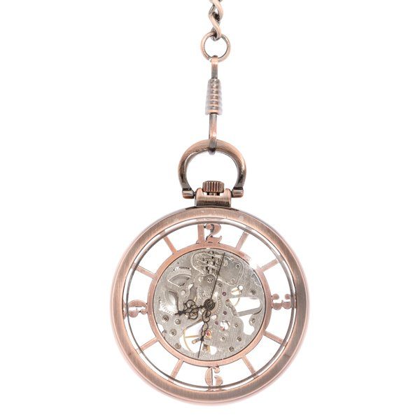 Front-15 See-through Skeleton Pocket Watch