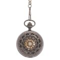 Ferris Wheel Dark Metal Half Hunter Pocket Watch
