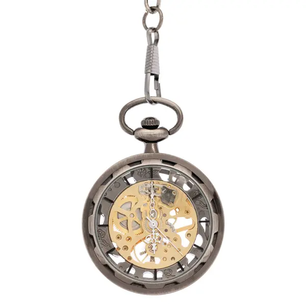 The Black Tire Pocket Watch | FOB & Co