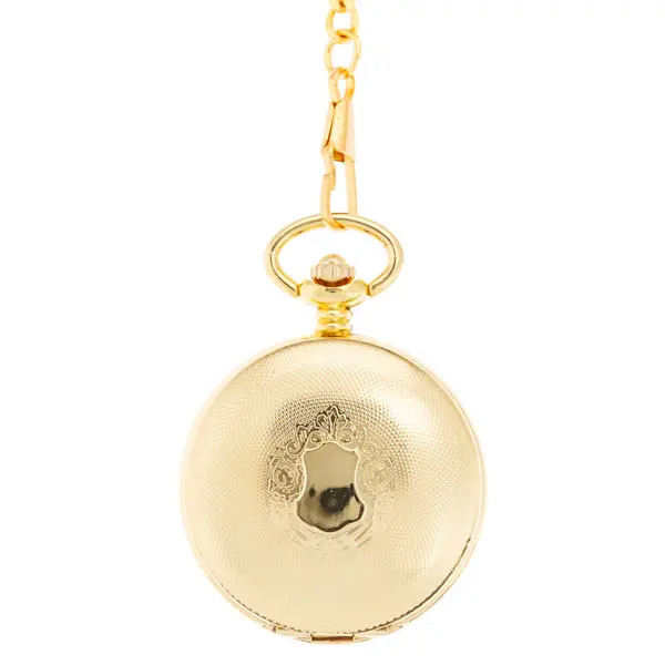 Smooth Gold Full Hunter Pocket Watch