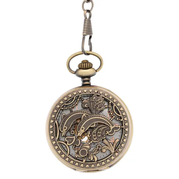 Twin Porpoise Hunter Pocket Watch