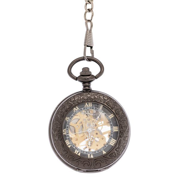 Dark Random Ring Half Hunter Pocket Watch