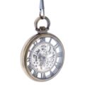 Silver And Brass Roman Numeral Pocket Watch