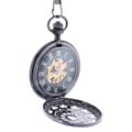 Ferris Wheel Dark Metal Half Hunter Pocket Watch