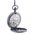 Big Black Numbers Half Hunter Pocket Watch