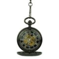 Black and Gold Hunter Pocket Watch