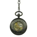 Black and Gold Hunter Pocket Watch