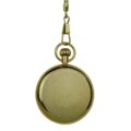 Gold Mechanical Open Dial Pocket Watch