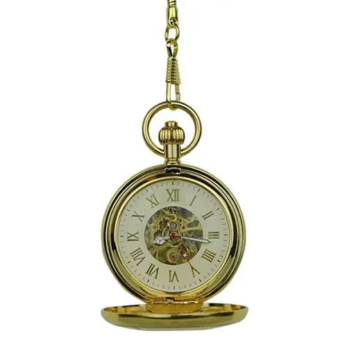 Golden Double Hunter Fob Watch