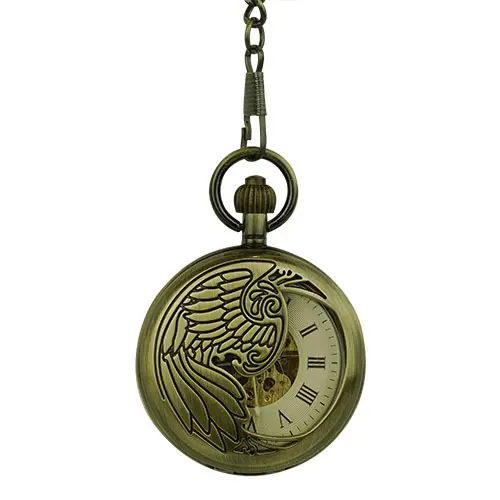 Golden Phoenix Hunter Pocket Watch