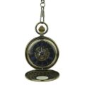 Golden Roman Numerals Half Hunter Fob Watch