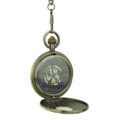 Golden Roman Numerals Half Hunter Fob Watch