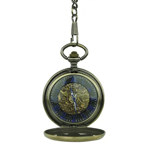 Golden Flower Hunter Pocket Watch