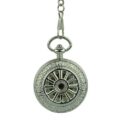Silver Vintage Wheel Hunter Fob Watch