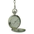 Silver Flower Hunter Pocket Watch