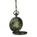 Polished Black Hunter Fob Watch