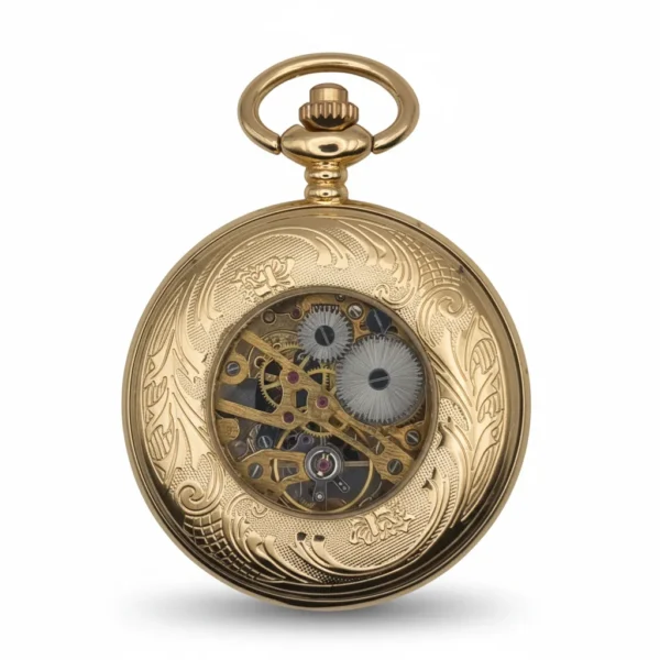 FAC-017-pocket-watch-1 Regal Gold Hunter Pocket Watch