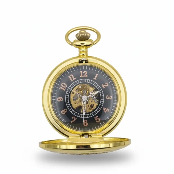 FAC-018-pocket-watch-3 Intricate Gold Ring Half Hunter Pocket Watch