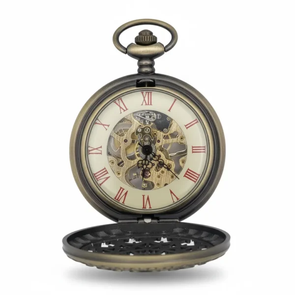 FAC-025-pocket-watch-3 Mini Heart Half Hunter Pocket Watch