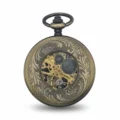 Red Numeral Brass “Dad” Half Hunter Pocket Watch