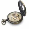 Brass Ringlet Half Hunter Pocket Watch