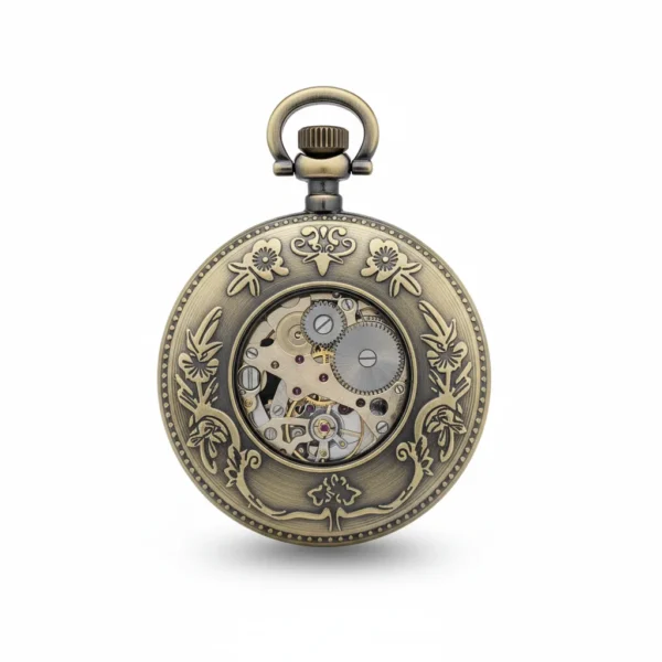 Brass Ringed Pocket Watch | FOB & Co