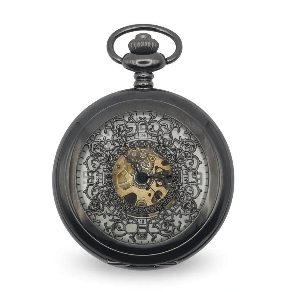 Glow Faced Half Hunter Pocket Watch