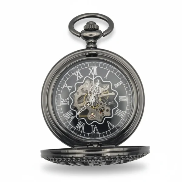 FAC-056-pocket-watch-3 Big Number Half Hunter Pocket Watch