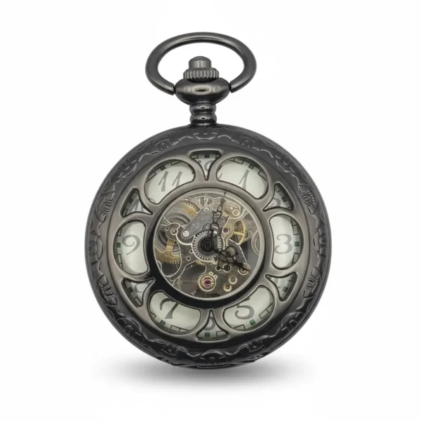 FAC-059-pocket-watch-2 Daisy Flower Half Hunter Pocket Watch pocket watch