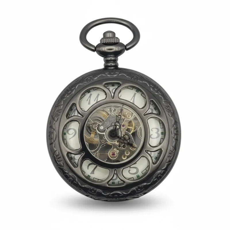 Daisy Flower Half Hunter Pocket Watch pocket watch