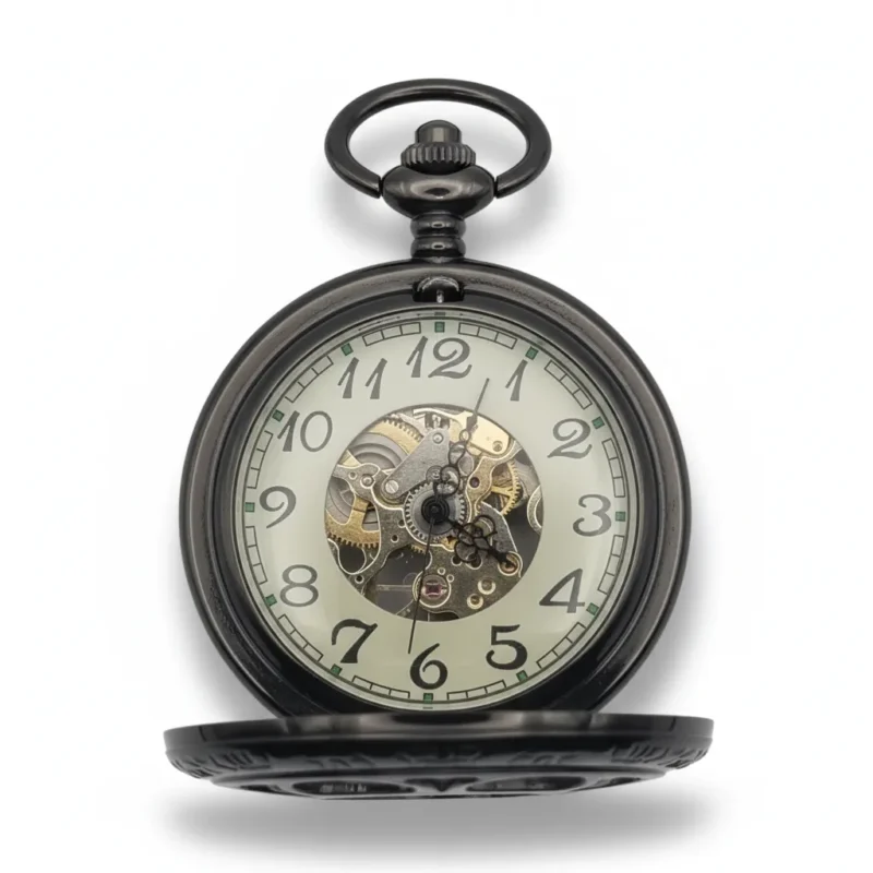 Daisy Flower Half Hunter Pocket Watch