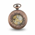 Brass Sunburst Half Hunter Pocket Watch