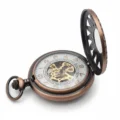 Brass Sunburst Half Hunter Pocket Watch
