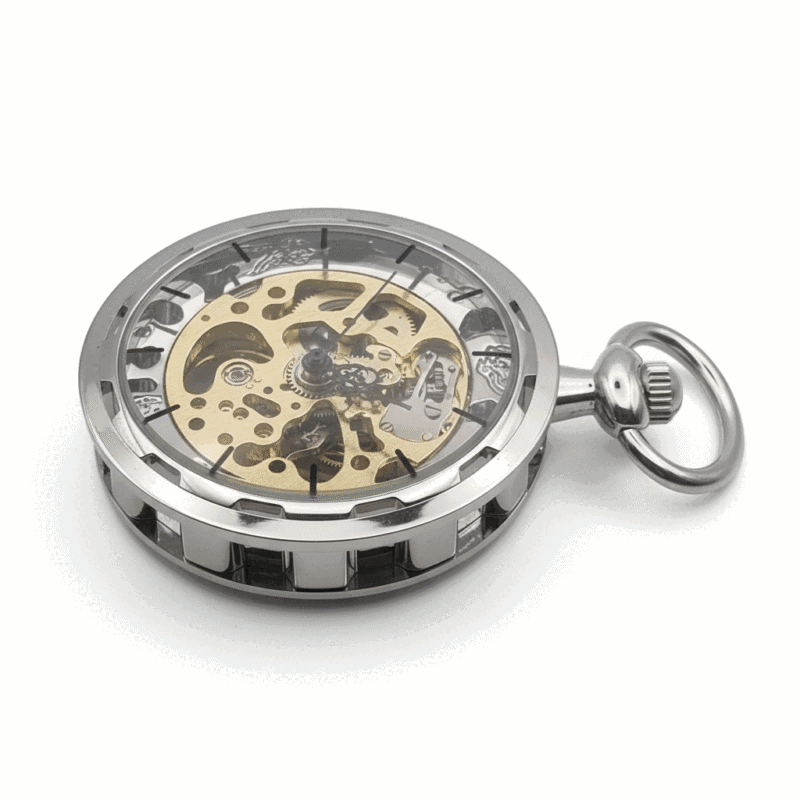 The Silver Tire Pocket Watch