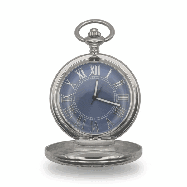 Black Faced Half Hunter Pocket Watch