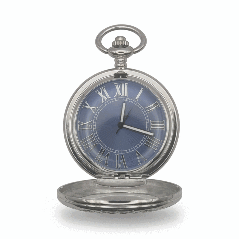 Black Faced Half Hunter Pocket Watch