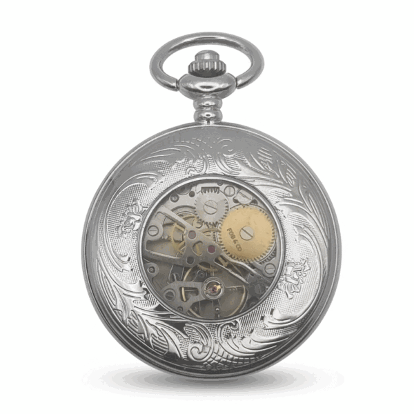 Black Faced Half Hunter Pocket Watch