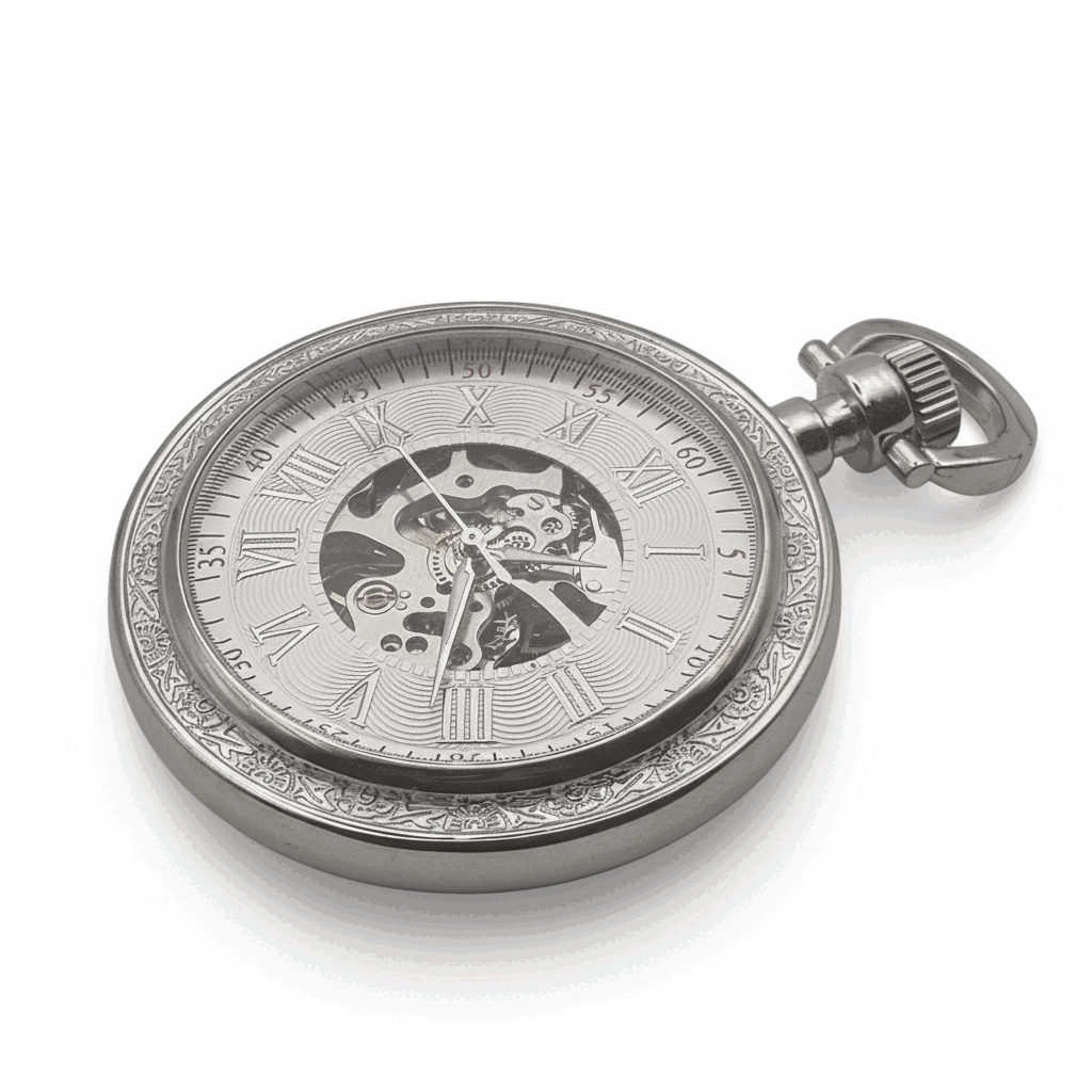 Silver Ring Pocket Watch | FOB & Co