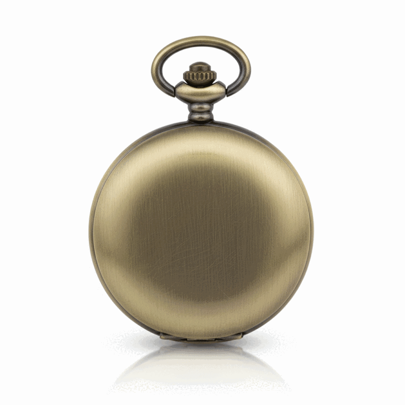 Brass Hunter Pocket Watch | FOB & Co