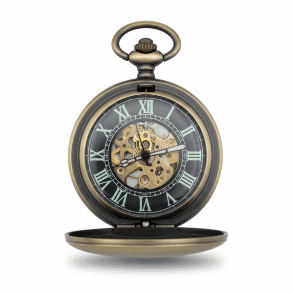 Brass Hunter Pocket Watch | FOB & Co