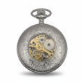 Silver Ringlets All Over Half Hunter Pocket Watch