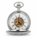 Silver Ringlets All Over Half Hunter Pocket Watch