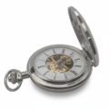 Silver Ringlets All Over Half Hunter Pocket Watch