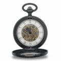 Black Low Profile Tire Half Hunter Pocket Watch