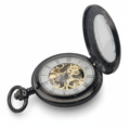 Black Low Profile Tire Half Hunter Pocket Watch