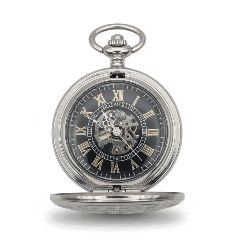 Silver Streak Hunter Pocket Watch