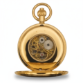 Gold Victorian Sphere Double Hunter Fob Watch