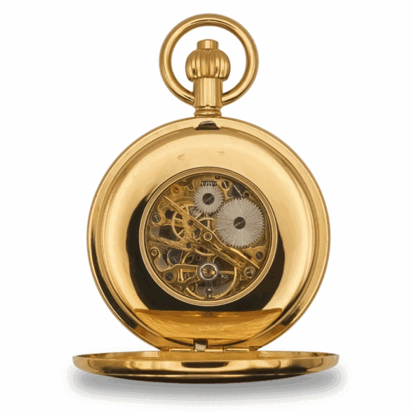 Gold Victorian Sphere Double Hunter Fob Watch